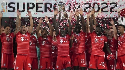 Bayern Munich players celebrate Super Cup triumph (AP) Bayern Munich players celebrate Super Cup triumph (AP)