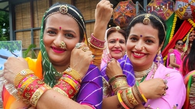 Hariyali Teej, also known as Choti Teej, and Madhusarva Teej is celebrated in the month of Shravan. It is believed that on this day, Lord Shiva accepted Goddess Parvati as his wife in her 108 birth after she followed a strict fast for several years. (PTI) Hariyali Teej, also known as Choti Teej, and Madhusarva Teej is celebrated in the month of Shravan. It is believed that on this day, Lord Shiva accepted Goddess Parvati as his wife in her 108 birth after she followed a strict fast for several years. (PTI)
