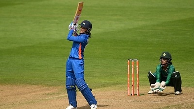 Smriti Mandhana scored a quickfire half-century Smriti Mandhana scored a quickfire half-century