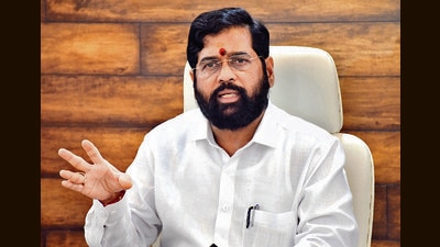 Chief minister Eknath Shinde will be on a Pune district tour on August 2 when he will address a public rally at Saswad, which is part of Baramati Lok Sabha constituency, a stronghold of Sharad Pawar. (HT PHOTO)