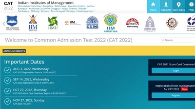 CAT 2022 registration process to begin from August 3, check details here CAT 2022 registration process to begin from August 3, check details here