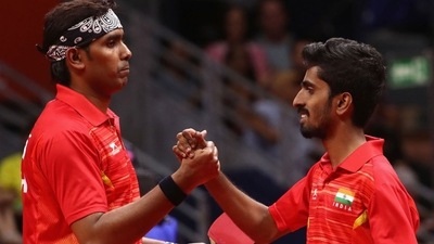 Sharath Kamal (L) and G Sathiyan. &nbsp; (Getty)