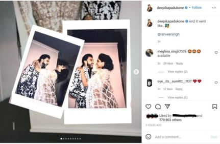 Deepika also shared pictures of her husband-actor Ranveer Singh.