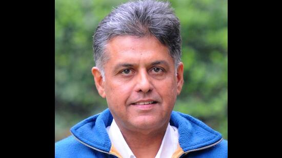 Anandpur Sahib member of Parliament Manish Tewari who is also a senior Supreme Court lawyer, warned officials against blindly following illegal and unlawful diktats of the government lest. (HT File)