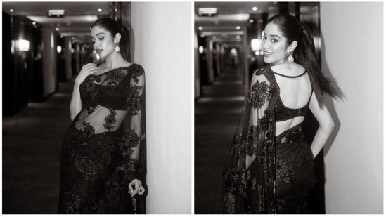 Janhvi Kapoor manages to grab eyeballs whether she is all dressed for a glam event or steps out in comfy casual wear. She can pull off any look effortlessly and her Instagram handle has proof. The actor's recent release Good Luck Jerry received a lot of positive responses from moviegoers. Recently, she thanked her fans by sharing a series of pictures of herself in an elegant see-through saree.(Instagram/@janhvikapoor)