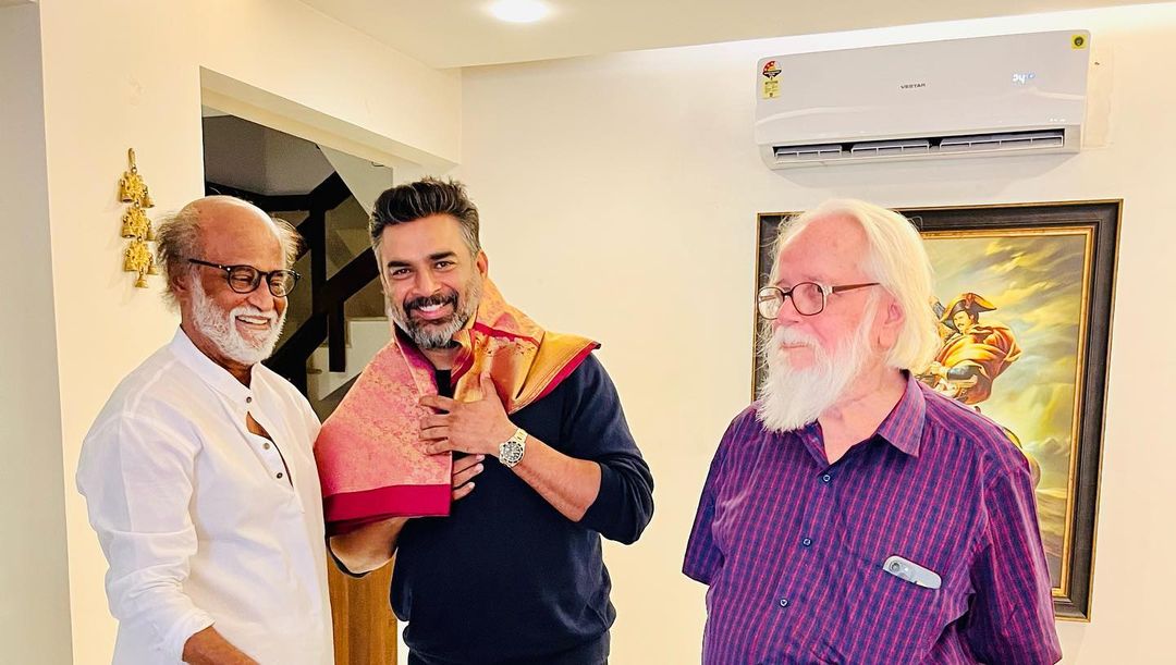 Rajinikanth recently met R Madhavan, and the latter shared videos and photos from their meeting.