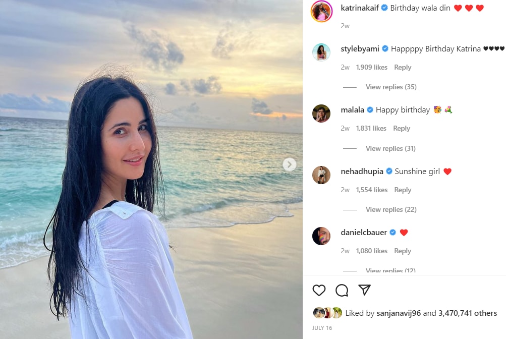 Katrina Kaif è stata di recente alle Maldive per il suo compleanno.  Alcuni rapporti avevano affermato che l'attore avrebbe annunciato la sua gravidanza durante il viaggio. 