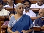 Finance minister Nirmala Sitharaman replies in Lok Sabha. Finance minister Nirmala Sitharaman replies in Lok Sabha.