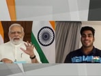 Prime Minister Narendra Modi shared video of him interacting with CWG gold medallist Achinta Sheuli.