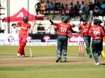 Still from Zimbabwe vs Bangladesh 2nd T20I(Twitter/Zimcricketv) Still from Zimbabwe vs Bangladesh 2nd T20I(Twitter/Zimcricketv)
