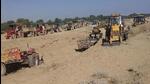 Police said the driver of the tractor trolley loaded with illegally mined sand called his associates after the constable stopped him (PTI File Photo/Representative image)