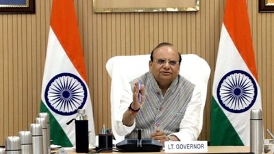 Delhi Lieutenant Governor VK Saxena. (HT_PRINT) Delhi Lieutenant Governor VK Saxena. (HT_PRINT)
