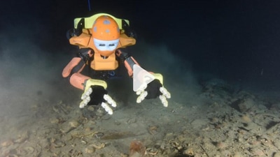 The OceanOneK robot. (Andrew Brodhead/Stanford News Service) The OceanOneK robot. (Andrew Brodhead/Stanford News Service)