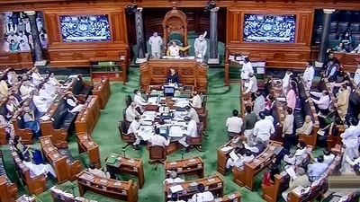 **EDS: TV GRAB** New Delhi: Members in the Lok Sabha during ongoing Monsoon Session of Parliament, in New Delhi, Monday, Aug. 1, 2022. (SANSAD TV/ PTI Photo)(PTI08_01_2022_000066A) **EDS: TV GRAB** New Delhi: Members in the Lok Sabha during ongoing Monsoon Session of Parliament, in New Delhi, Monday, Aug. 1, 2022. (SANSAD TV/ PTI Photo)(PTI08_01_2022_000066A)