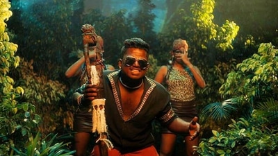 Rapper 'Therukural' Arivu in a still from Enjoy Enjaami. Rapper 'Therukural' Arivu in a still from Enjoy Enjaami.