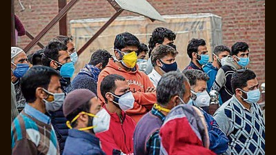 The hill state’s case count reached 3,00,380 while the death toll mounted to 4,144 after three patients succumbed to the contagion. (AP) The hill state’s case count reached 3,00,380 while the death toll mounted to 4,144 after three patients succumbed to the contagion. (AP)