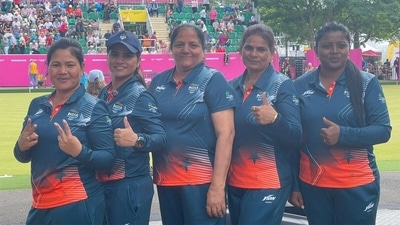 India's Women's Lawn Bowl team at CWG 2022. (SAI Media) India's Women's Lawn Bowl team at CWG 2022. (SAI Media)