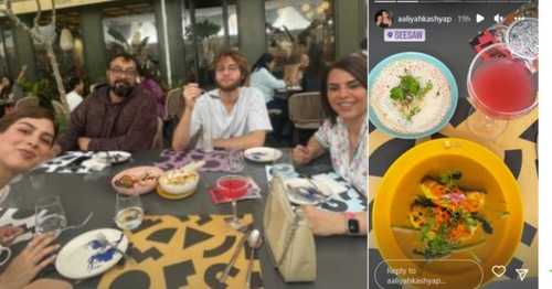 Aaliyah Kashyap shares pictures from her Sunday brunch.