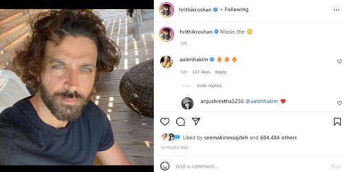 Hrithik Roshan shares new pic. Hrithik Roshan shares new pic.