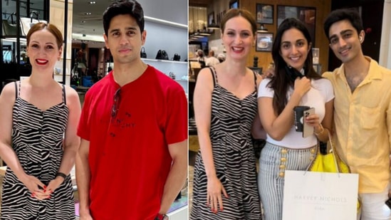 A fan shared pictures with Kiara Advani and Sidharth Malhotra.