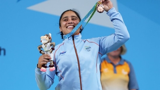 Harjinder Kaur won her maiden CWG 2022 medal.&nbsp;(Getty)