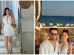 Sanjay Kapoor's daughter Shanaya Kapoor has lately been making headlines for her big Bollywood debut with Karan Johar's Bedhadak. She is currently vacationing in Ibiza and has been constantly treating her fans with photos from her stay. She recently dropped a new set of pictures exploring the town in a white summer dress.(Instagram/@shanayakapoor02)