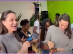 Snippets from Angelina Jolie's dancing video from Morehouse College, Atlanta. Snippets from Angelina Jolie's dancing video from Morehouse College, Atlanta.