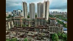 The controversial Patra Chawl redevelopment site at Siddharth Nagar, at Goregaon, in Mumbai (Vijay Bate/HT Photo) The controversial Patra Chawl redevelopment site at Siddharth Nagar, at Goregaon, in Mumbai (Vijay Bate/HT Photo)