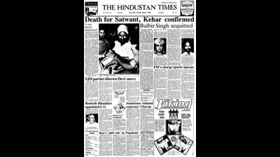 HT This Day: August 4, 1988 -- Death for Satwant, Kehar confirmed HT This Day: August 4, 1988 -- Death for Satwant, Kehar confirmed