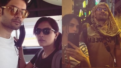 Ali Fazal and Richa Chadha on their European holiday. Ali Fazal and Richa Chadha on their European holiday.