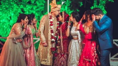 Soaking feet in milk and honey and drinking it: In Gujarati communities, the groom is welcomed by the bride's family with a lavish treatment of washing his feet in milk and honey mixture. It gets weird when he has to pick up the utensil and drink the mixture. (Unsplash) Soaking feet in milk and honey and drinking it: In Gujarati communities, the groom is welcomed by the bride's family with a lavish treatment of washing his feet in milk and honey mixture. It gets weird when he has to pick up the utensil and drink the mixture. (Unsplash)
