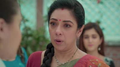 Rupali Ganguly as Anupamaa on the show of the same name.&nbsp;
