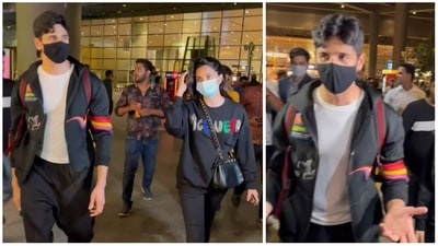Sidharth Malhotra got annoyed as paparazzi continued to click his pictures with Kiara Advani. Sidharth Malhotra got annoyed as paparazzi continued to click his pictures with Kiara Advani. 