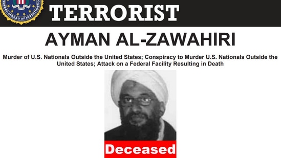 This is how Ayman al-Zawahiri's profile image now looks like on FBI's website.