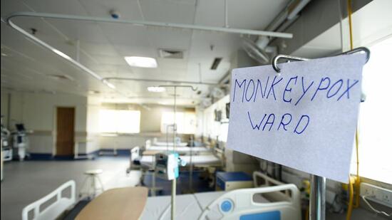 A monkeypox ward in Noida. (Hindustan Times)