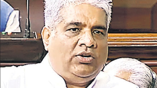 Union minister for environment, forest and climate change Bhupender Yadav (ANI)