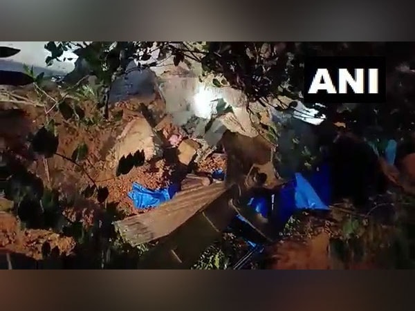 Two minor girls were crushed to death as their house collapsed in Dakshina Kannada district. (ANI Image) Two minor girls were crushed to death as their house collapsed in Dakshina Kannada district. (ANI Image)