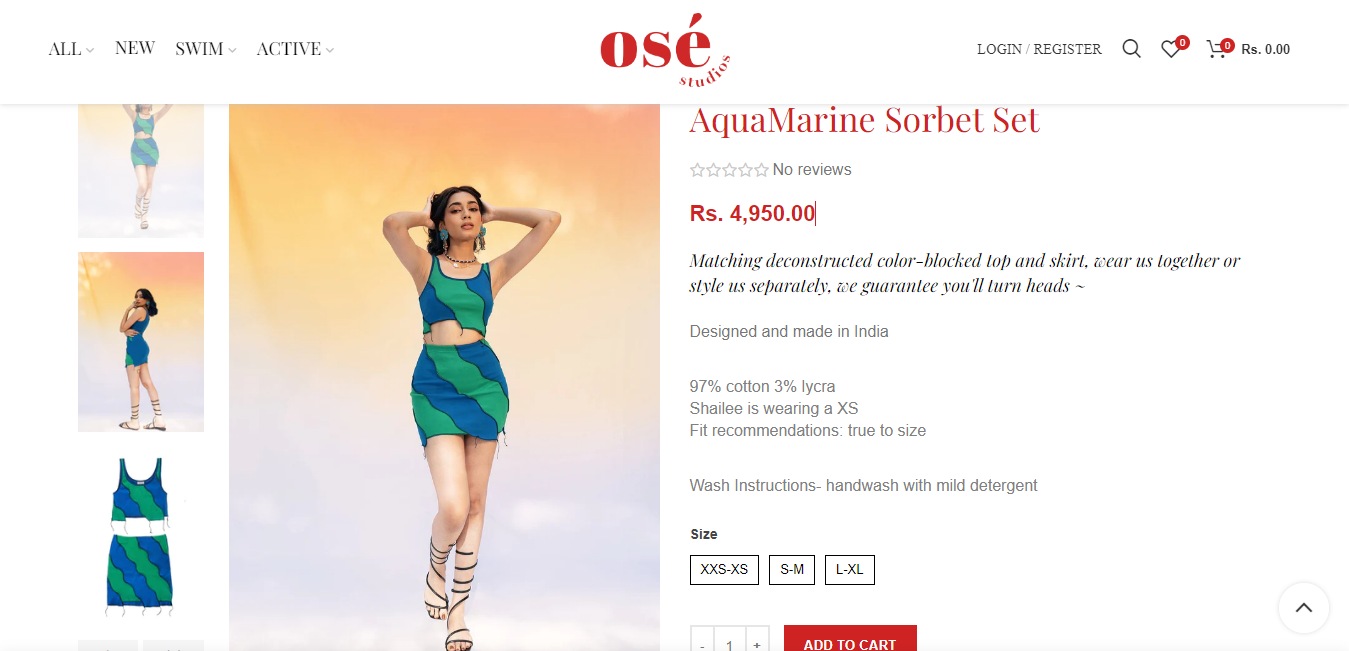 The outfit Sharvari Wagh wore for the photoshoot.&nbsp; (osestudios.in)