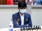 India's Gukesh D plays against UAE's Hosani (Unseen) at the 44th Chess Olympiad.( Anantha Krishnan) India's Gukesh D plays against UAE's Hosani (Unseen) at the 44th Chess Olympiad.( Anantha Krishnan)