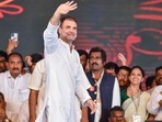 Davangere: Congress leader Rahul Gandhi during the 75th birthday celebrations of former Karnataka CM and Congress Legislature Party (CLP) leader Siddaramaiah, in Davangere, Karnataka, Wednesday, Aug. 3, 2022. (PTI Photo/Shailendra Bhojak)(PTI08_03_2022_000317B)(PTI) Davangere: Congress leader Rahul Gandhi during the 75th birthday celebrations of former Karnataka CM and Congress Legislature Party (CLP) leader Siddaramaiah, in Davangere, Karnataka, Wednesday, Aug. 3, 2022. (PTI Photo/Shailendra Bhojak)(PTI08_03_2022_000317B)(PTI)