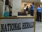 Media inside the National Herald office after ED seals Young Indian's office on Wednesday. (Raj K Raj / HT Photo) Media inside the National Herald office after ED seals Young Indian's office on Wednesday. (Raj K Raj / HT Photo)