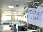 A monkeypox ward in Noida. (Hindustan Times) A monkeypox ward in Noida. (Hindustan Times)