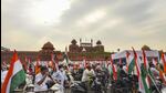 Tiranga Bike Rally participants at Red Fort. (PTI) Tiranga Bike Rally participants at Red Fort. (PTI)