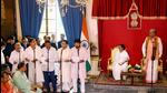 West Bengal governor LA Ganeshan administers the oath to the new cabinet ministers in presence of chief minister Mamata Banerjee at Raj Bhavan, in Kolkata on Wednesday. (ANI) West Bengal governor LA Ganeshan administers the oath to the new cabinet ministers in presence of chief minister Mamata Banerjee at Raj Bhavan, in Kolkata on Wednesday. (ANI)