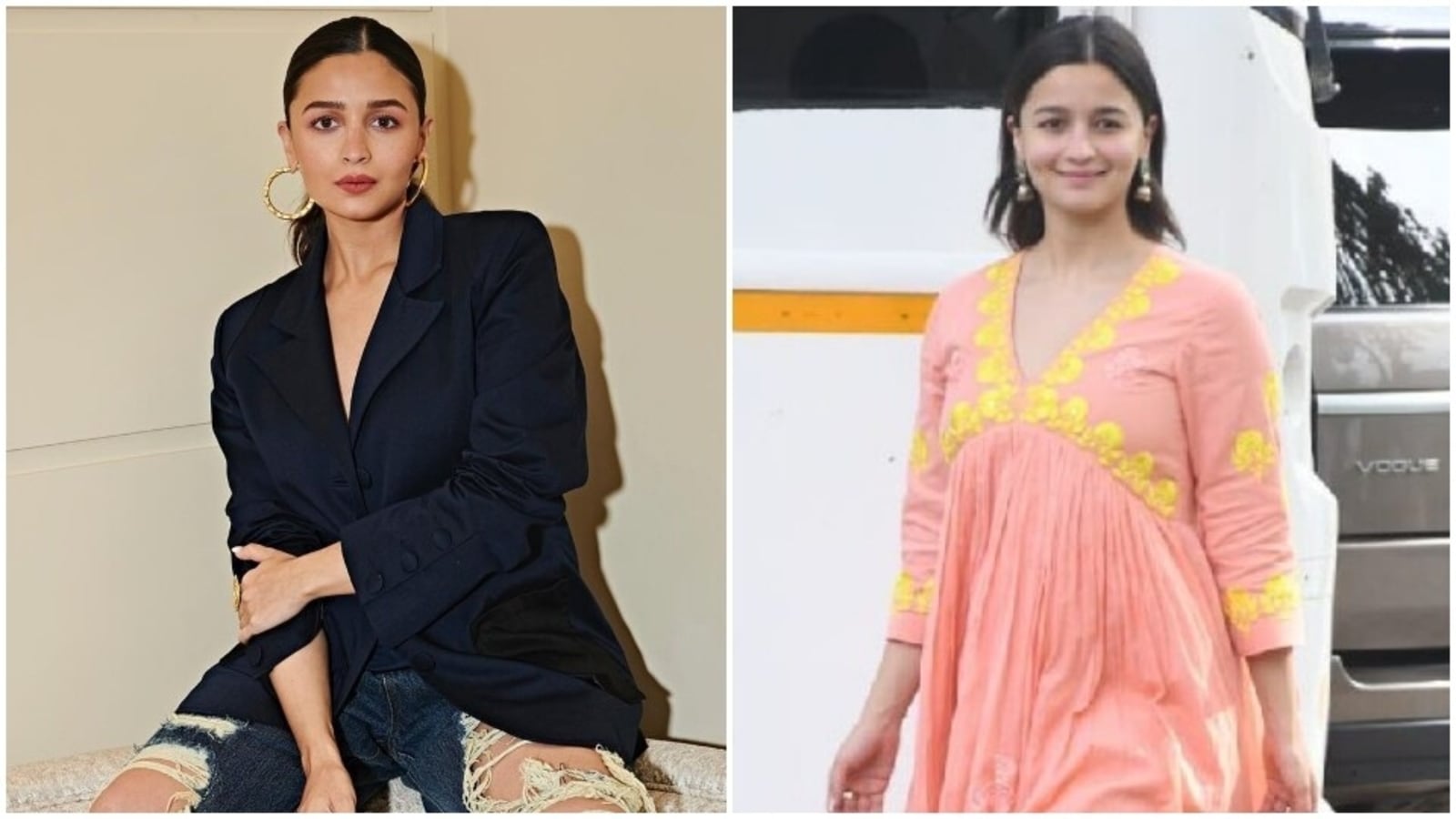 Alia Bhatt X In Xx - Alia Bhatt is the coolest pregnant mom in town as she dons two gorgeous  outfits on same day, don't forget to take notes | Fashion Trends -  Hindustan Times