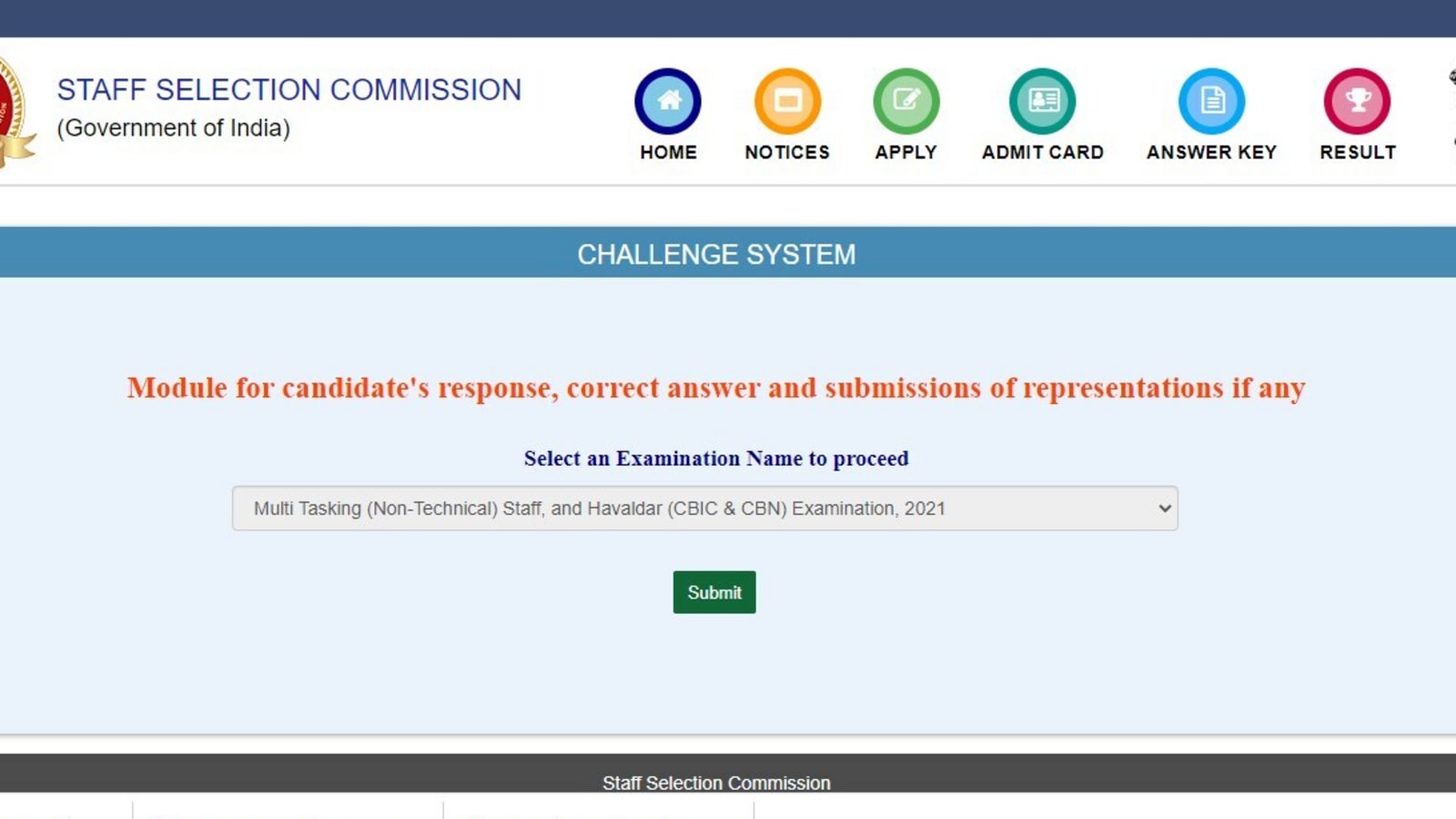 SSC MTS, Havaldar answer key 2021 out on ssc.nic.in, direct link here