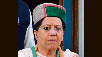 Saying that dejected BJP leaders were vying to join the Congress party, HP Congress committee chief Pratibha Singh said many leaders from the saffron party will be inducted into the party shortly. (HT PHOTO)