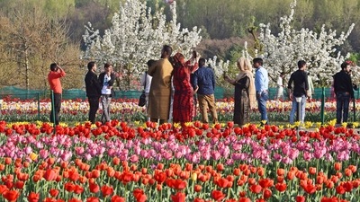 An estimated 1.06 crore tourists have visited Jammu and Kashmir from January to July 3 this year, Union Minister of State for Home Nityanand Rai said in the Rajya Sabha on Wednesday. (ANI) An estimated 1.06 crore tourists have visited Jammu and Kashmir from January to July 3 this year, Union Minister of State for Home Nityanand Rai said in the Rajya Sabha on Wednesday. (ANI)