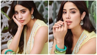 Janhvi Kapoor's film Good Luck Jerry is now streaming on the OTT platform Disney Hotstar after a successful theatre release. Announcing the news, Janhvi shared a series of pictures of herself donning an ethnic attire. (Instagram/@janhvikapoor) Janhvi Kapoor's film Good Luck Jerry is now streaming on the OTT platform Disney Hotstar after a successful theatre release. Announcing the news, Janhvi shared a series of pictures of herself donning an ethnic attire. (Instagram/@janhvikapoor)
