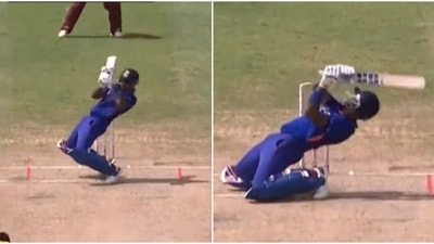 Suryakumar Yadav against West Indies (Twitter) Suryakumar Yadav against West Indies (Twitter)
